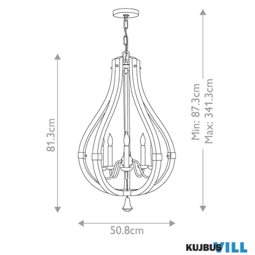 Elstead HK-MIDDLEFIELD5 csillár 5xE14 max.60W