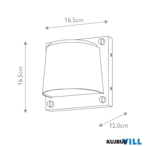 Elstead HK-SCOUT-BK kültéri fali lámpa 1xGU10 LED 10W 3000K 560lm