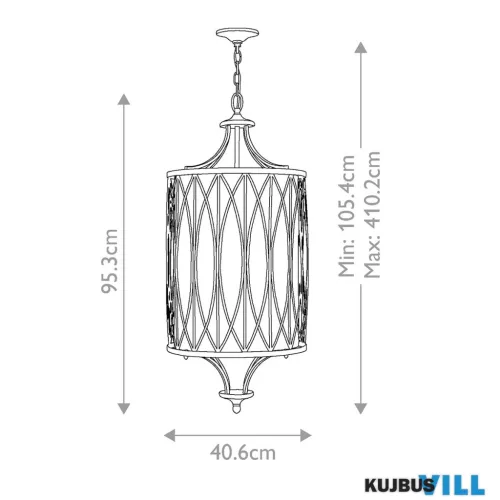 Elstead HK-WALDEN-4P függeszték 4xE14 max.60W
