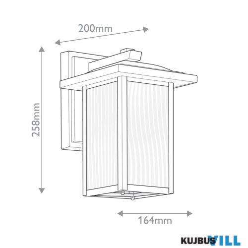 Elstead KL-CAPPANNA-S-BKT kültéri fali lámpa 1xE27 max.60W
