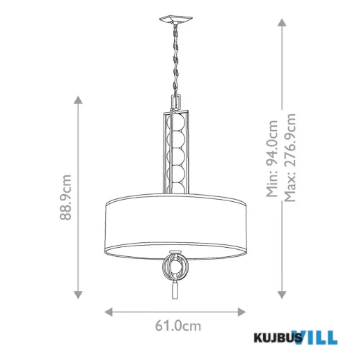 Elstead KL-CELESTIAL-3P csillár 3xE27 max.60W