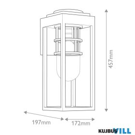 Elstead KL-HONE-M-BKT kültéri fali lámpa 1xE27 max.60W