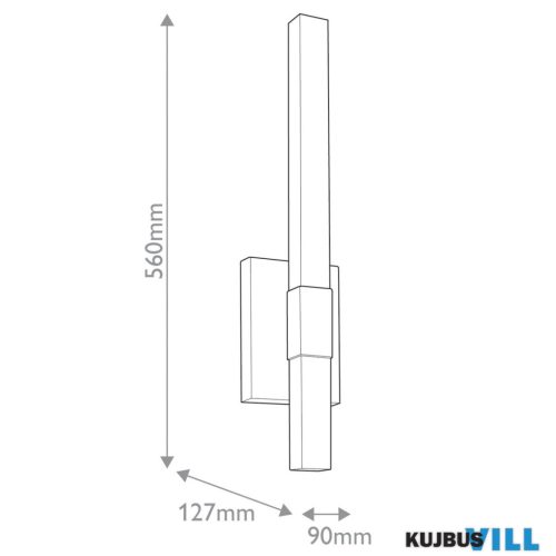 Elstead KL-NOCAR-M-BK Kültéri LED fali lámpa 20W 3000K 1150lm