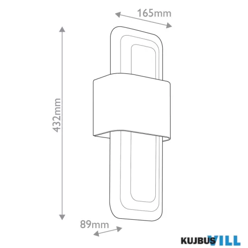 Elstead KL-SERENE-LED-W-NBR LED Fali lámpa 16W 3000K 1469lm