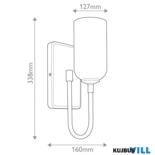 Elstead KL-SOLIA-1W-CPZB falikar 1xG9 max.3W 3000K 300lm