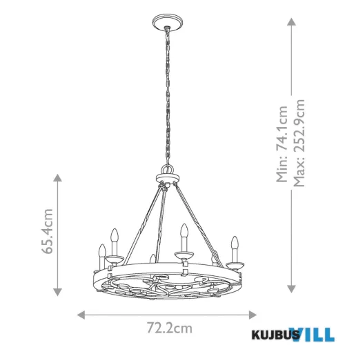Elstead KL-TAULBEE6 csillár 6xE14 max.60W