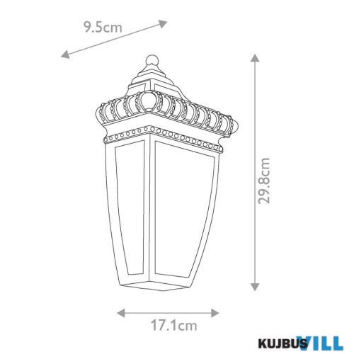 Elstead KL-VENETIAN7-S RAIN kültéri Falikar 1xE14 max.60W
