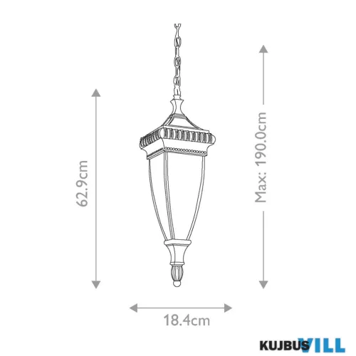 ELS-KL-VENETIAN8-M RAIN Kültéri függeszték 2xE14 max.60W
