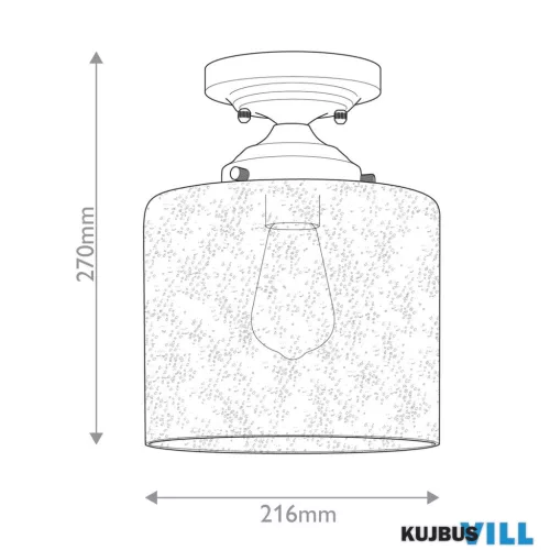 Elstead KL-WINSLOW-SF-NBR Mennyezeti lámpa 1xE27 max.60W
