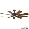 Elstead KLF-GENTRY-65-WZ mennyezeti ventilátoros lámpa