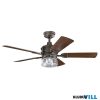 Elstead KLF-LYNDON-52-OZ ventilátoros mennyezeti lámpa