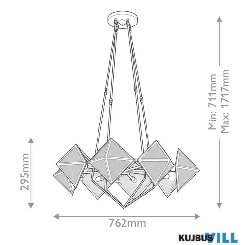 Elstead QN-CAIRO8-UBZ-CR Csillár 8xE14 max.60W