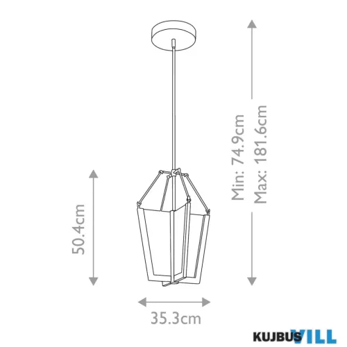 Elstead QN-CALTERS-P-M-CG LED Függeszték 49W 2088lm 3000K