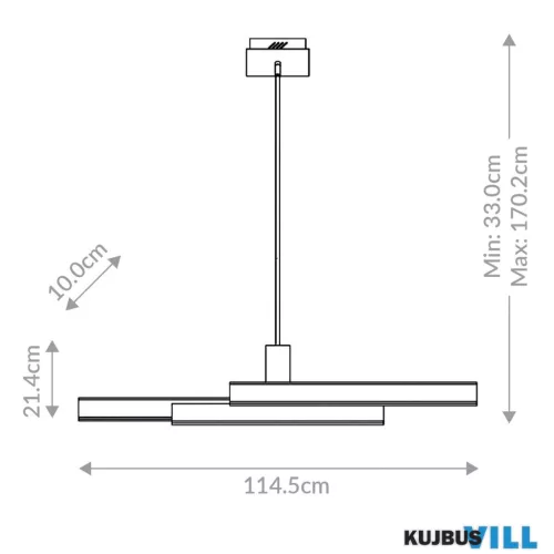 Elstead QN-CAMENO-LP-BG LED Függeszték 74W 4700lm 3000K