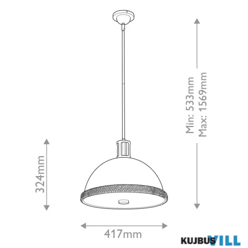 Elstead QN-DORAL-P-M-WHT Függeszték 2xE27 max.60W