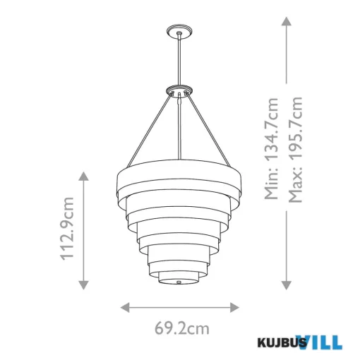 Elstead QN-ECHELON-8P Függeszték 8xE14 max.40W