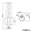 Elstead QN-FACET-LED1-PC-BATH LED Falikar IP44 12W 3000k 1080 lm
