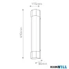 Elstead QN-FACET-LED3-BK-BATH LED Fali lámpa IP44 22W 3000K 1850lm