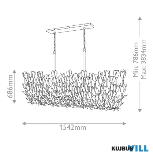 Elstead QN-FLORA10-WHT Csillár 10xE14 max.40W