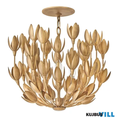 Elstead QN-FLORA3-GD Függeszték/Mennyezeti lámpa 3xE14 max.40W