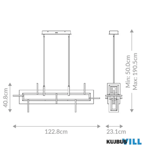 Elstead QN-INIZIO-LP-M-BK LED Függeszték 86W 3305lm 3000K