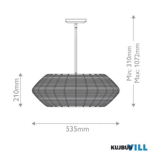 Elstead QN-LUCA-P-S-BK-BK Függeszték/Mennyezeti lámpa 3xE14 max.40W