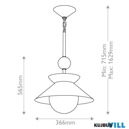 Elstead QN-SAUCER-1P-M-AB-OPAL Függeszték 1xE27 max.40W