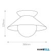 Elstead QN-SAUCER-FM-AB-OPAL Mennyezeti lámpa