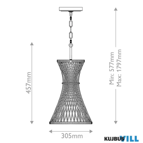 Elstead QN-TWYLA-1P-BNG Függeszték 1xE27 max.40W
