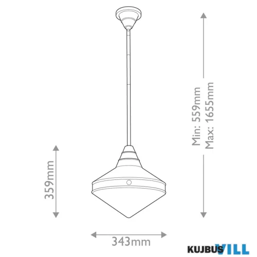Elstead QN-WILLARD-P-UBZ-PG Függeszték 1xE27 max.60W
