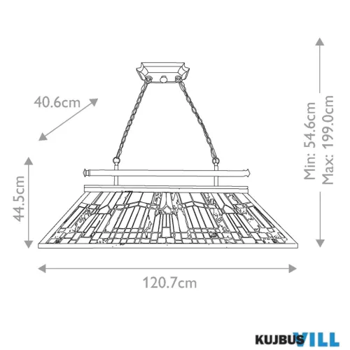 Elstead QZ-INGLENOOK-ISLE függeszték 3xE27 max.60W