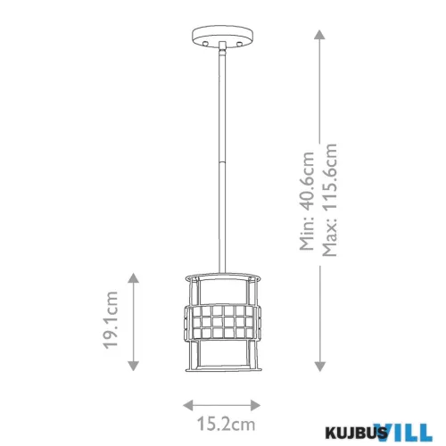 Elstead QZ-LAGUNA-MP függeszték 1xE27 max.60W
