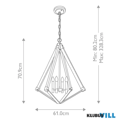 Elstead QZ-VIEW-POINT-L függeszték 4xE14 max.60W