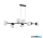 MasterLED 0031 Függeszték 120cm fekete 8xE27 Bali