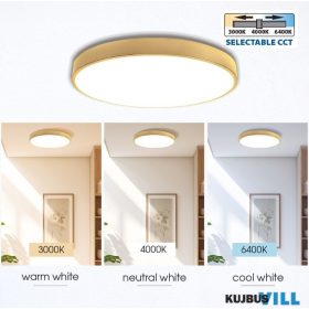   Vivalux LED Mennyezeti lámpa CCT-s 35W 3000/4000/6400K 2400-2800lm IP20 400X50mm Arany LUKA