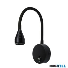   Strühm LED olvasólámpa kapcsolóval, 3,5W; 4000K, fekete, IP20 - 03739