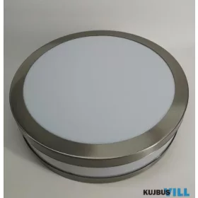   BDK-WL2501 Kültéri mennyezeti/ fali lpt., kerek, inox/fehér 2xE27 IP44