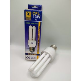 CFL 13W 3U E27 kompakt fénycső KIFUTÓ