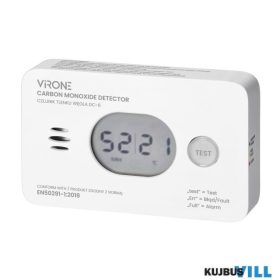 Orno szénmonoxid érzékelő elemes 2xAA - DC-6