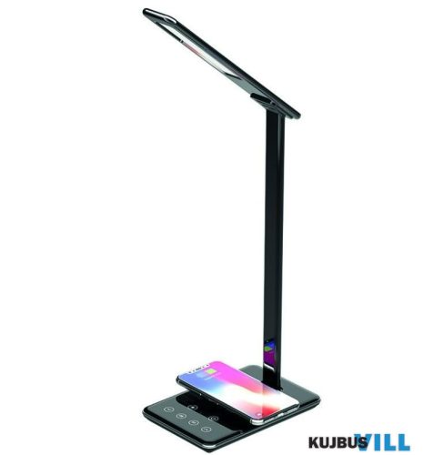 LED 6W Asztali lámpa JOY dimm.USB, időzítő, vez. nél. töltés - DL2301/W