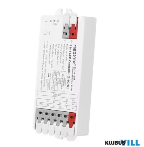 MiBoxer 3in1 RGB/RGBW/RGBW-CCT LED zóna vezérlő DC5-24V 10A - FUTE3-RF