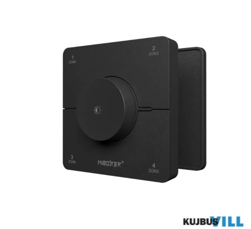 MiBoxer 4 zónás Dimmer+CCT fali távirányító fekete - FUTK0S-B