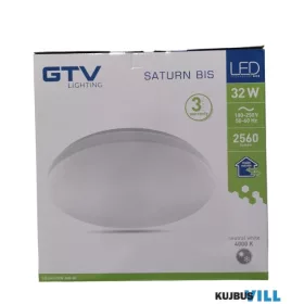   GTV LED Mennyezeti lámpa 32W, fehér, 4000K, IP54 Saturn - LD-SATU32W-NW-00