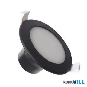 Spotlámpa LED 7W SMD, 4000K, IP44, fekete - LDL153/B