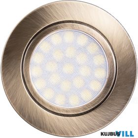   Ultralux LED lámpa 4W, beép., 220-240 VAC, IP44, szatén-sárgaréz - LML220442SB