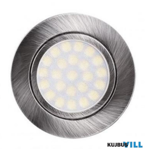 Ultralux LED lámpa 4W, beép., 220-240 VAC, IP44, szatén-nikkel - LML220442SN