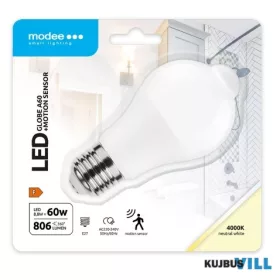   Modee LED Smart Izzó 8,8W mozgásérzékelős A60  E27 270° 4000K (806 lumen)