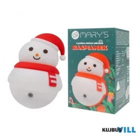   Ecolight Éjszakai fény 1W Hóemberke aksis, USB, RGB+2800K - MW61415