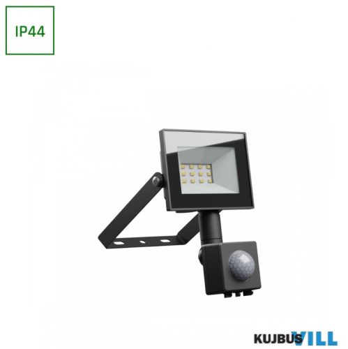 SPECTRUM LED reflektor 10W mozg. érz. 4000K 750lm IP44 230V fekete - SLI029070NW_CZUJNIK