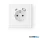 COMMEL Adria 2P+F csatlakozóaljzat + USB A+C csavaros 16A kerettel fehér - 043-519